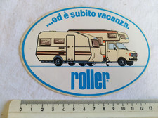 ADESIVO STICKER ROLLER -Camper/ roulotte - ED E' SUBITO VACANZA anni 80