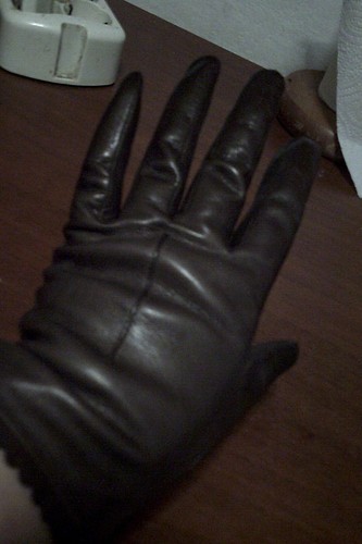 Guanti vera pelle vintage - in,