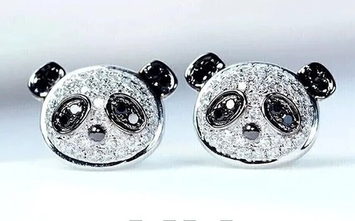 Orecchino perno panda - orecchino, "panda"