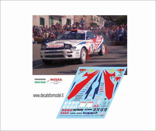 Decals toyota celica - 1:43,