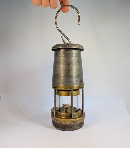 Vintage miners oil lamp the - oil, lamp,