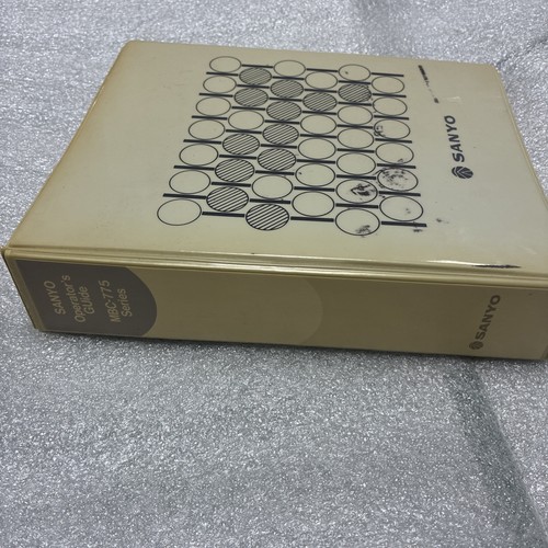 Sanyo mbc 770 serie manuale - serie,
