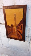 QUADRO PANNELLO INTARSIATO SU