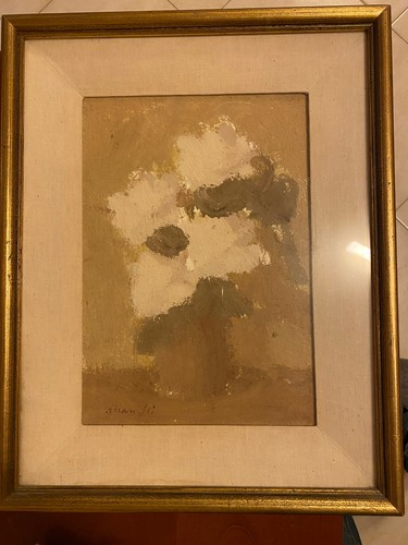 Dipinto olio tela franco - tela, di