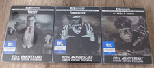 DRACULA & FRANKENSTEIN & THE WOLFMAN (4K Ultra HD + Blu-ray) Steelbook Editions
