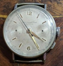 Big Cronografo CHRONOGRAPHE SUISSE Ruota a Colonne Landeron 39 Hann Oversize