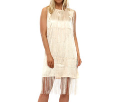 WOMEN PLUS SIZE TASSEL OVERLAY