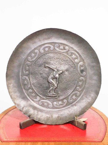 Piatto antico peltro - piatto,