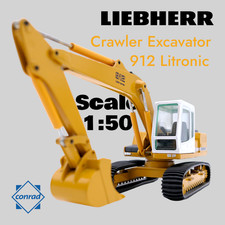 Conrad 1:50 - Modellino di Escavatore Liebherr Crawler Excavator Mod. R912