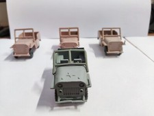 Lotto 4 Jeep Militari Giocattolo Colori Misti in Plastica 