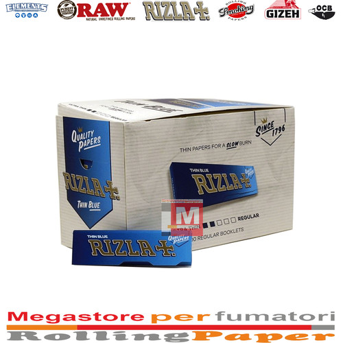 Cartine rizla blu corte - blu,