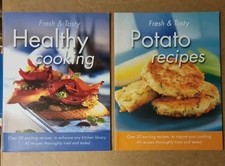 2 × Cookbooks - Fresh & Tasty: Healthy Cooking & Potato Recipes - Books NEW UK