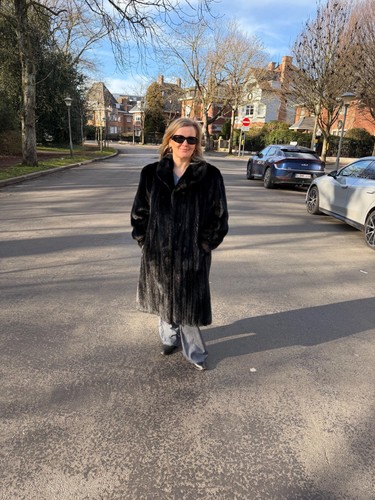 Cappotto pelliccia visone nero