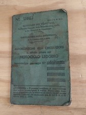 libretto vespa "Faro Basso " V31T 1952