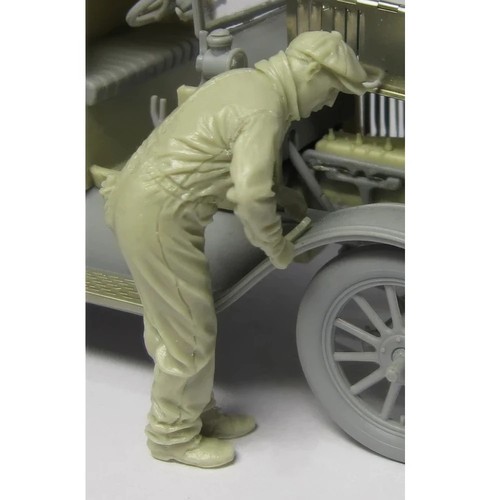 Meccanico per moto resina - 1/35,