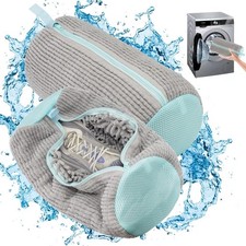 2 Pezzi Sacchetto Scarpe Lavatrice Riutilizzabile e Resistente Sacchetti per