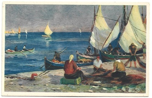 Antica cartolina quadro - cartolina,