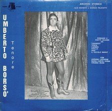 Umberto Borso' tenore - Archivio storico -  LP  Verdi Puccini Bizet, Mascagni