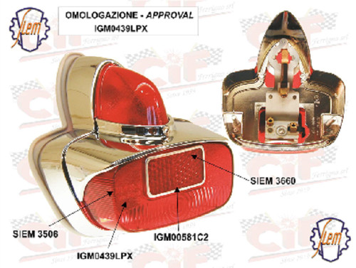 Vespa fanale posteriore - fanale,