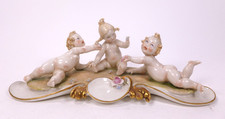 CAPODIMONTE GIUSEPPE BERRETTO FIGURA DI TRE CHERUBINI / PUTTI - PERFETTO