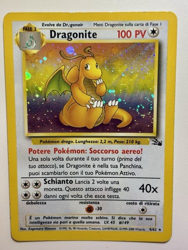 Pokémon dragonite holo - dragonite, 4/62