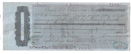 Cambiale 500 lire - cambiale,
