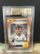 23-24 Topps Finest Ucc Nico Paz Rookie /25 First Class Bgs 9.5 GEM MINT PERFECT