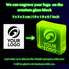 Statua Vetro Vaselina Personalizzata Personalizzata Vetro Uranio Statuina 50x50mm