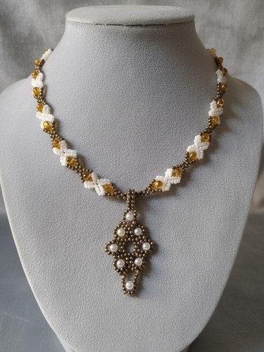 Collana artigianale ghirlanda - collana,