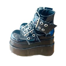 Stivali Demonia neri platform