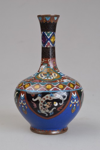 Antico vaso cloisonne smaltato