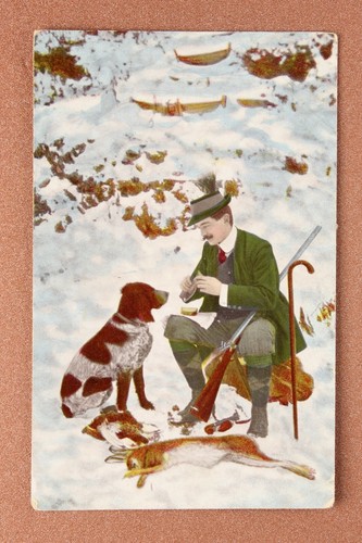 Cacciatore con cane preferito