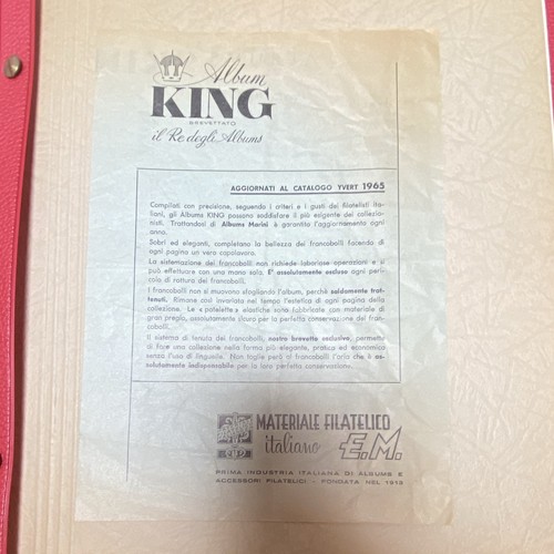 King album francobolli - king, italia