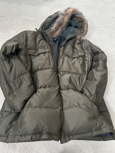 Gap puffer coat verde - coat,