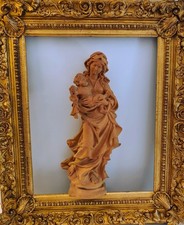 Scultura legno madonna - “madonna, col