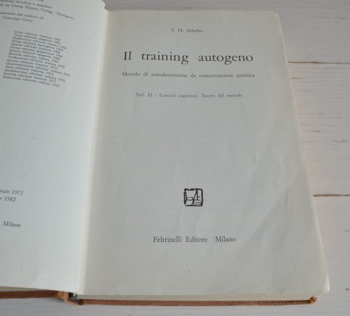 Schultz training autogeno - il,