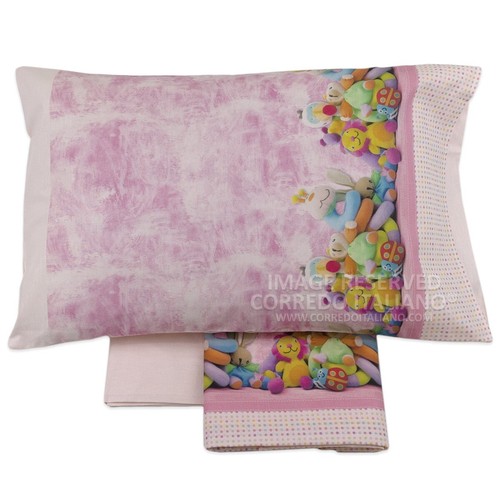 Set lenzuola cotone bimboline - lenzuola,