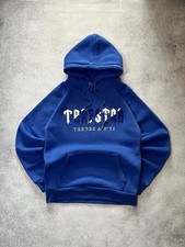 Y2k Trapstar Blue Hoodie Men`s