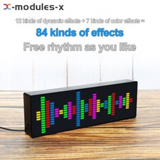 Luce LED Musica Spettro Orologio Voce Ritmo Auto Audio Indicatore Livello VU Meter