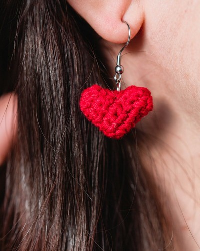 Orecchini cuore pendenti - a, cuore,