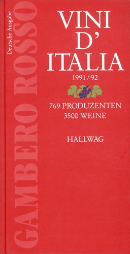 Vini italia 1991 deutsche - vini, d'italia