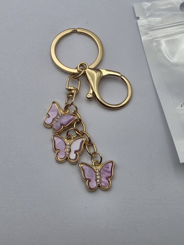 Porte clés papillon doré - papillon,