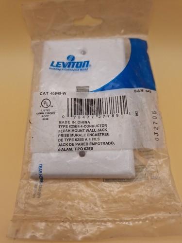 Leviton 40949w jack parete - jack, da