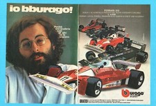 TOP979-PUBBLICITA'/ADVERTISING-1979-FERRARI 312+SCUDERIA-BURAGO-2 FOGLI