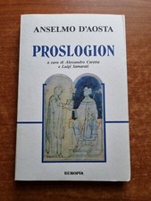 ANSELMO D'AOSTA - PROSLOGION- EUROPIA - 1994-V