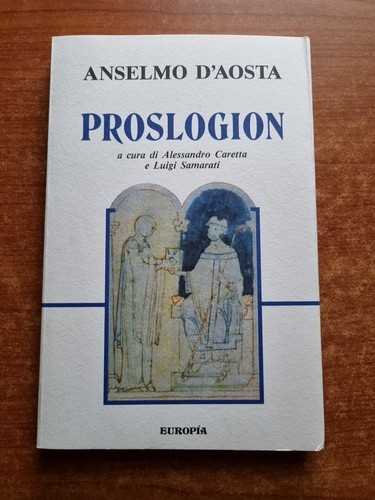 Anselmo aosta proslogion - -, proslogion-