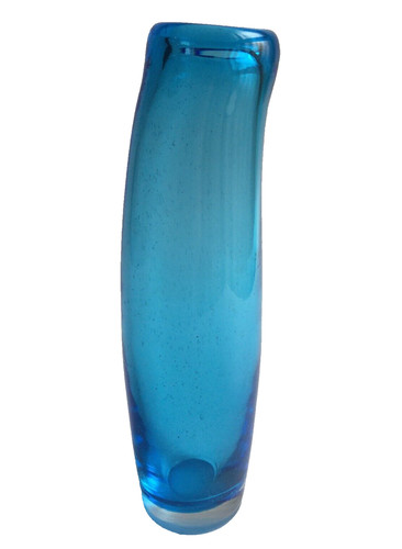 Vaso bolle blu - vaso, vetro