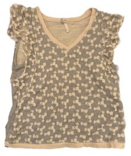 Top Amadi grigio con rete