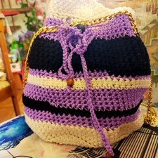 Borsa Borsetta Estiva Fatta a Mano In 100% Cotone Handmade Artigianale  