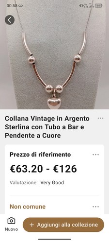 Collana argento maglia